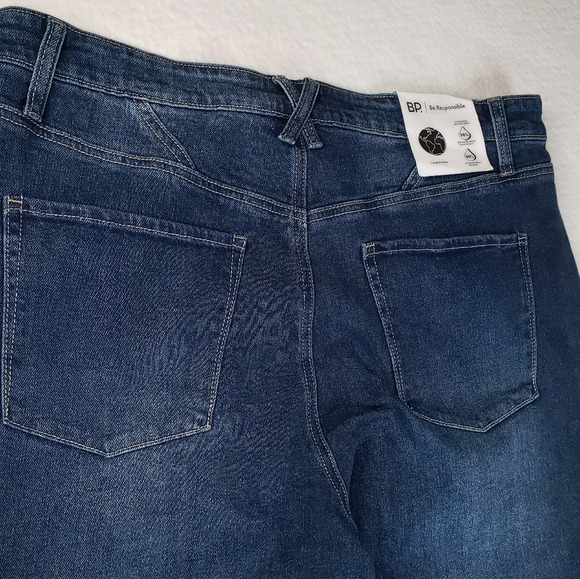BP. Nordstrom Medium Wash Distressed Stretch MOM Jeans Sz 14 - Picture 7 of 9